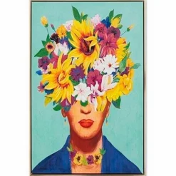 Wandbild 62,5 x 82,5 cm Frauenkopf< Sale