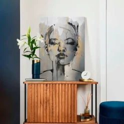 Bilder Ohne Rahmen|Reinders Wandbild 50 x 70 cm en Face Gold