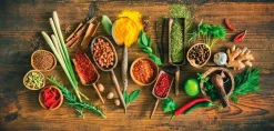 EUROART Bilder Nach Themen-Wandbild 55 x 115 cm Herbs and Spices XIII Bunt