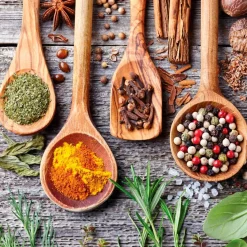 EUROART Bilder Nach Themen-Wandbild 30 x 30 cm Herbs and spices Bunt