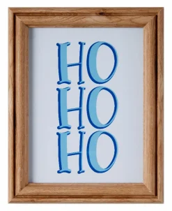 Wandbild 19 x 19 cm HoHoHo< Clearance