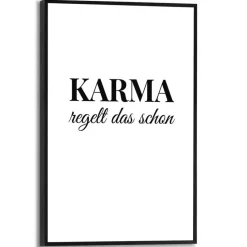 Reinders Bilder Mit Rahmen|Bilder Nach Themen-Wandbild 20 x 30 cm Karma Weiß