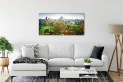 EUROART Bilder Ohne Rahmen-Wandbild 55 x 115 cm Köln Panorama IX Grün