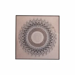 Bilder Mit Rahmen-Wandbild 90 x 90 cm Mandala Beige