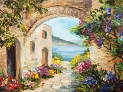 Wandbild 30 x 40 cm Mediterranean View II<EUROART Online