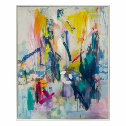 Dekorationsartikel|Bilder Mit Rahmen| Wandbild 82,8 x 82,8 cm Modern Colour Bunt