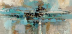 EUROART Bilder Ohne Rahmen-Wandbild 55 x 115 cm Morning VII Blau