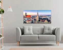 Wandbild 55 x 115 cm Munich panorama I<EUROART Discount