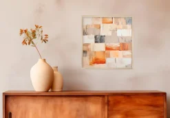 Bilder Mit Rahmen|EUROART Wandbild 30 x 30 cm Natural Harmony I Rot