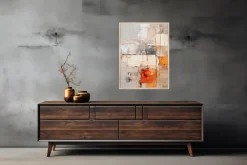 Bilder Mit Rahmen|EUROART Wandbild 60 x 80 cm Natural Harmony V Rot