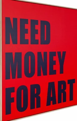Bilder Mit Rahmen|Bilder Nach Themen|KARE DESIGN Wandbild 83 x 84 cm Need Money 56789 Rot