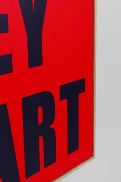 Bilder Mit Rahmen|Bilder Nach Themen|KARE DESIGN Wandbild 83 x 84 cm Need Money 56789 Rot