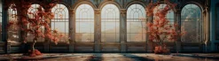 EUROART Bilder Ohne Rahmen-Wandbild 50 x 180 cm Orangerie III Kupfer
