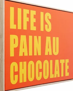 Bilder Mit Rahmen|Bilder Nach Themen|KARE DESIGN Wandbild 60 x 40 cm Pain Au Chocolate 56788 Orange