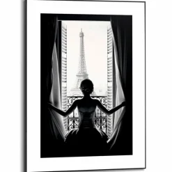 Reinders Bilder Mit Rahmen|Bilder Nach Themen-Wandbild 50 x 70 cm Paris Balcony Schwarz