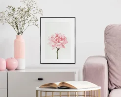 Reinders Bilder Mit Rahmen|Bilder Nach Themen-Wandbild 30 x 40 cm Pink Rose Rosa