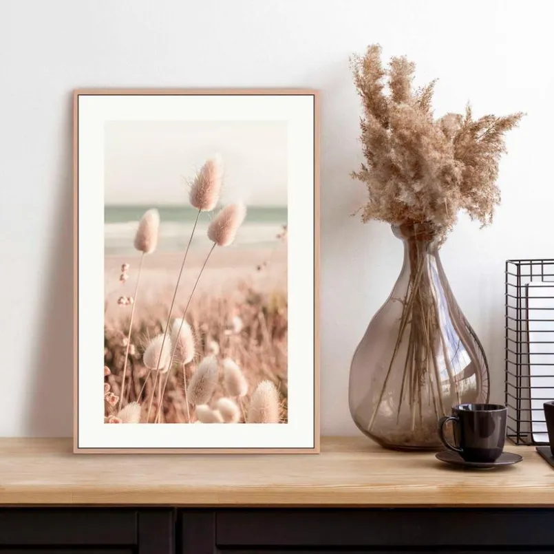 Bilder Mit Rahmen|Reinders Wandbild 20 x 30 cm Romantic Grasses Beige