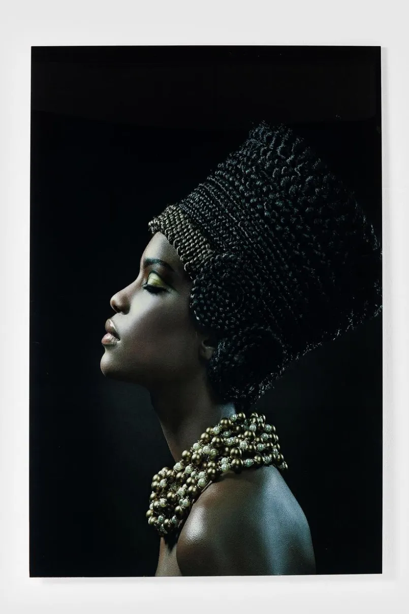 Bilder Ohne Rahmen|Bilder Nach Themen|KARE DESIGN Wandbild 100 x 150 cm Royal Headdress Profil Schwarz