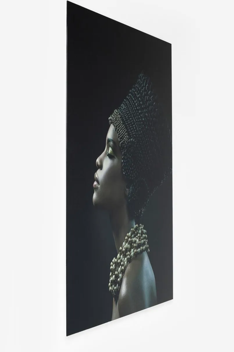Bilder Ohne Rahmen|Bilder Nach Themen|KARE DESIGN Wandbild 100 x 150 cm Royal Headdress Profil Schwarz