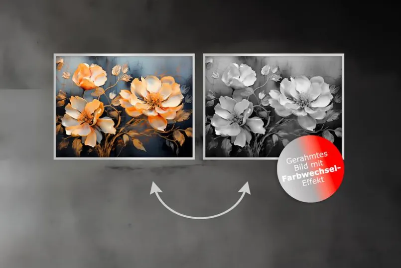 Wandbild 60 x 80 cm Shimmering Flowers II<EUROART Best