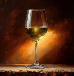 EUROART Bilder Mit Rahmen-Wandbild 30 x 30 cm Shimmering Wine I Braun