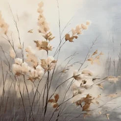 Wandbild 50 x 50 cm Soft Nature On Silver V<EUROART Online