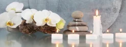 EUROART Bilder Nach Themen-Wandbild 30 x 80 cm Soft zen VIII Grau