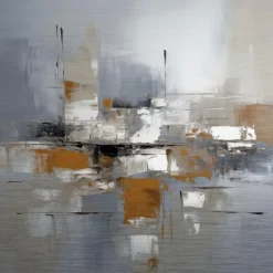 EUROART Bilder Ohne Rahmen-Wandbild 50 x 50 cm Tranquility II Gold