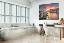 Bilder Nach Themen|EUROART Wandbild 100 x 135 cm Venice feelings Orange