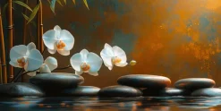 Bilder Ohne Rahmen|EUROART Wandbild 20 x 40 cm Warm Zen VII Weiß