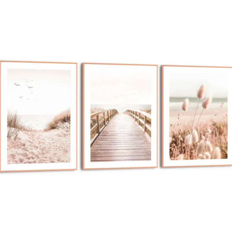 Wandbild Beach Coast 3tlg.<Reinders Outlet