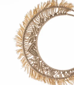 Wandobjekte| Wanddeko Mond 24 x 41 cm Beige