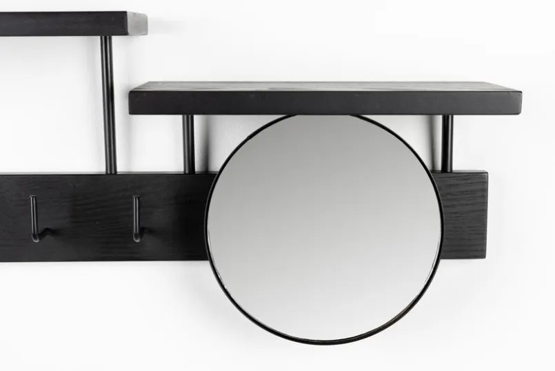 Zuiver Garderobenständer & -Haken-Wandgarderobe Joben Schwarz