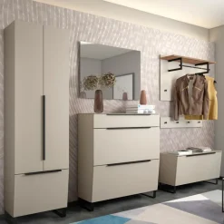 Garderobenständer & -Haken|Arredokit Wandgarderobe Milana Sand