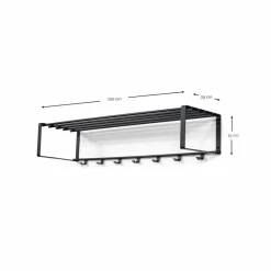 Garderobenständer & -Haken|Spinder Design Wandgarderobe Rex Taupe