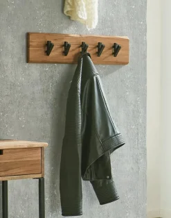 Garderobenständer & -Haken| Wandgarderobe Rivera Akazie
