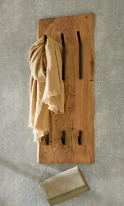 Garderobenständer & -Haken| Wandgarderobe Rivera Akazie