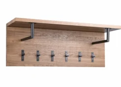 Garderobenständer & -Haken-Wandgarderobe Surat Eiche