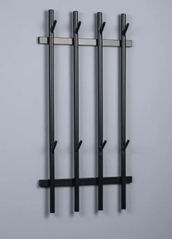 Garderobenständer & -Haken| Wandgarderobe Vigo Schwarz