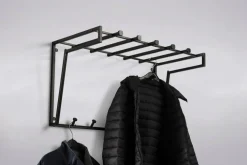 Garderobenständer & -Haken-Wandgarderobe Vigo Schwarz