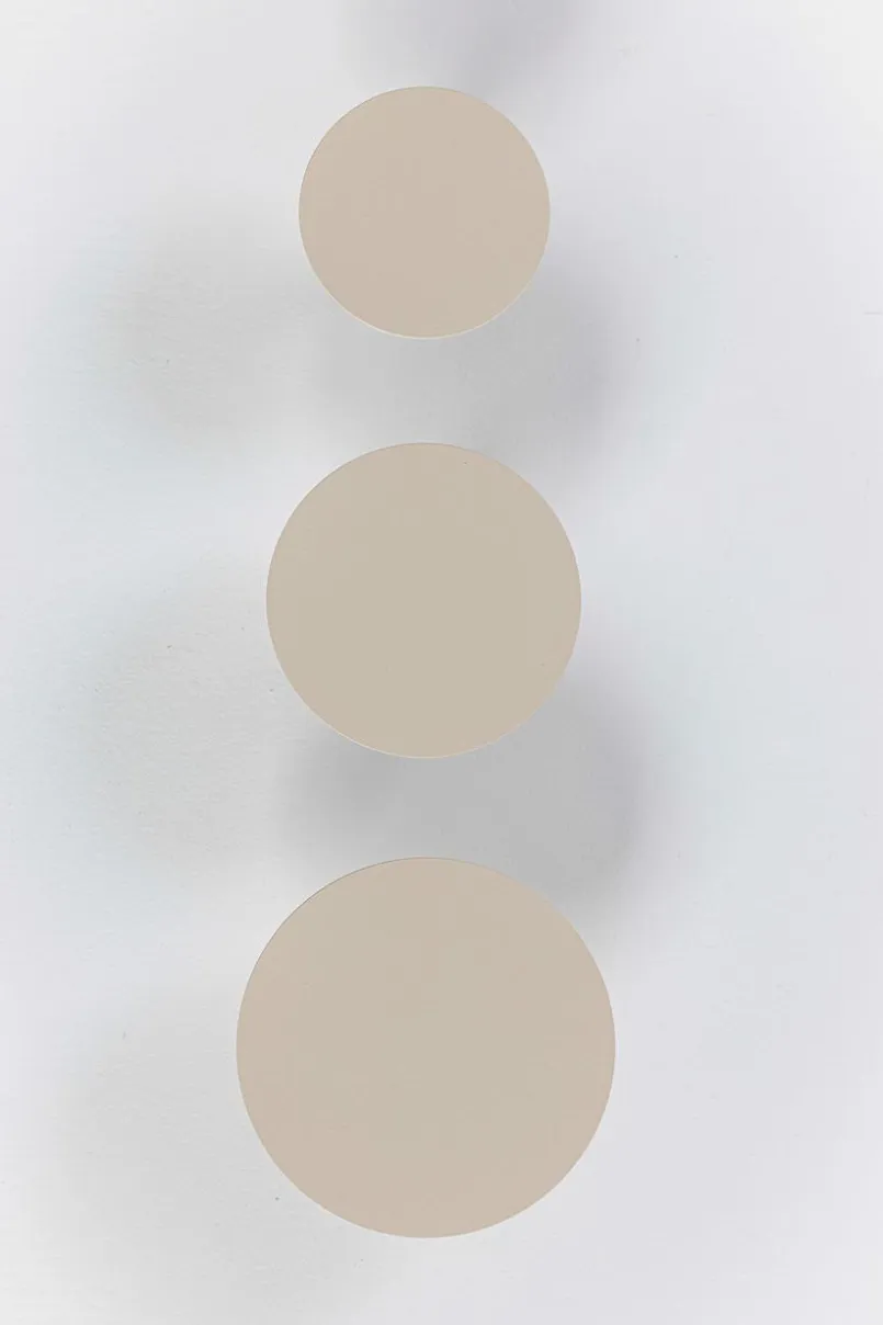Metallbude Garderobenständer & -Haken-Wandhaken 3er-Set Lou Cashew