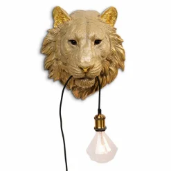Wandleuchten|KARE DESIGN Wandleuchte Animal Tiger Head Gold