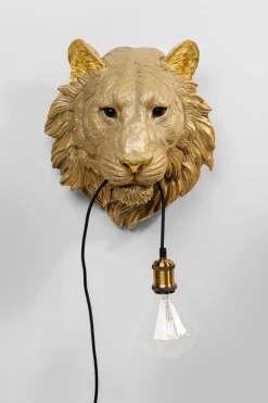 Wandleuchten|KARE DESIGN Wandleuchte Animal Tiger Head Gold