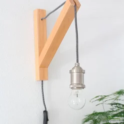 Steinhauer Wandleuchten-Wandleuchte Mexlite Braun