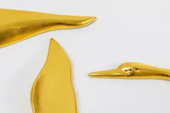 Wandobjekte|Hängende Deko|KARE DESIGN Wandobjekt Fyling Ducks 53726 Gold