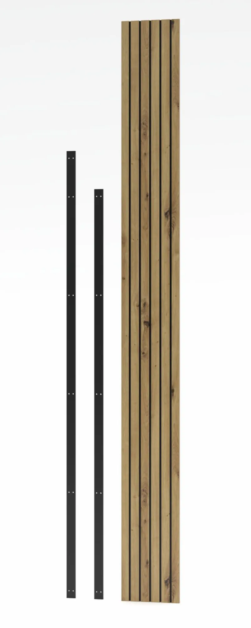 Wohnconcept Wohnwände & Tv-Lowboards-Wandpaneel Paola Artisan-Eiche