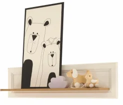 Babyzimmer Schränke & Regale|Babyzimmer Schränke & Regale|BEGABINO Wandregal Jasmin Weiß