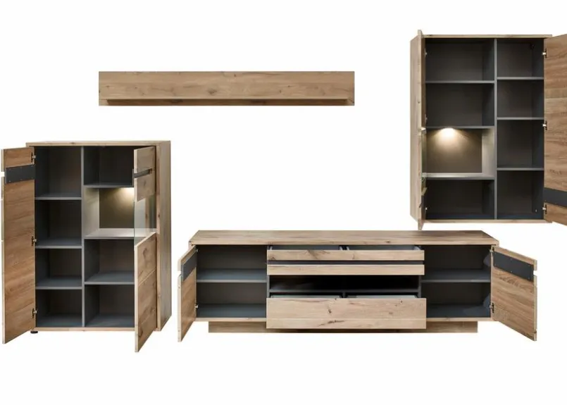 Innostyle Regale|Regale-Wandregal Bellano Viking Oak