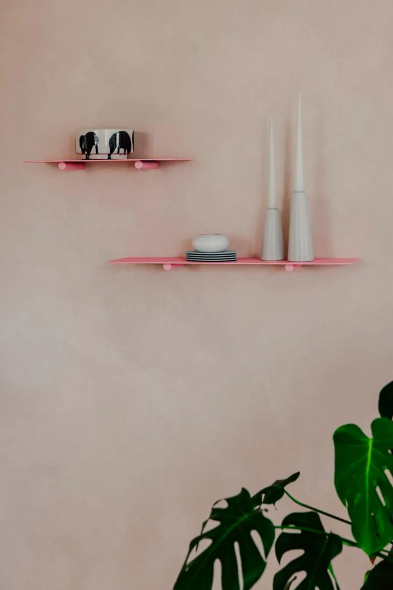 Regale|Metallbude Wandregal Lenn 60 x 17 Pink