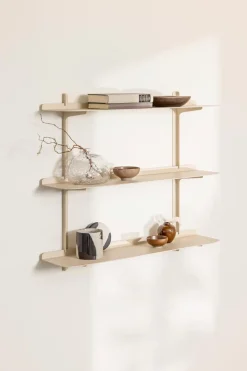 Metallbude Badregale|Regale-Wandregal Linara Cashew